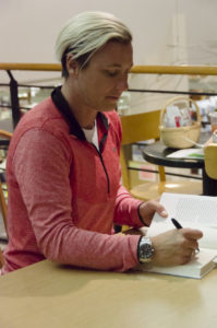 Abby Wambach visits the Book Revue