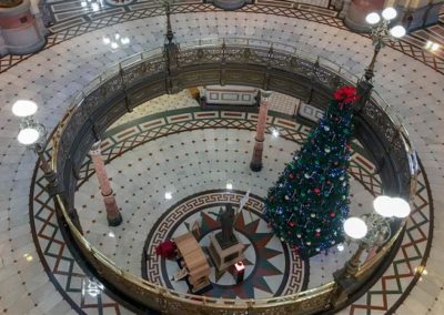 Holiday symbols in Capitol offer wide range of views